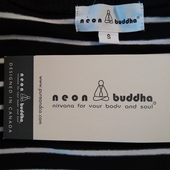 NWT Neon Buddha Striped Fuji Top - Picture 13 of 16